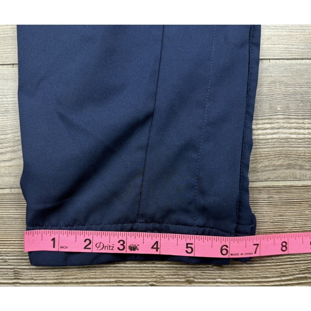 Nike Track Pants Mens Large Blue White Dri-Fit Athletic Snap Bottoms Warm Up Y2K - Picture 14 of 14